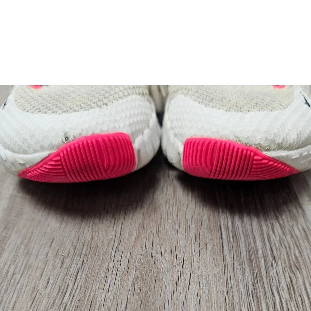 Nike Free Metcon 4 Women Size 8 Training Shoes White Pink Abstract CZ0596-101 - Picture 10 of 12